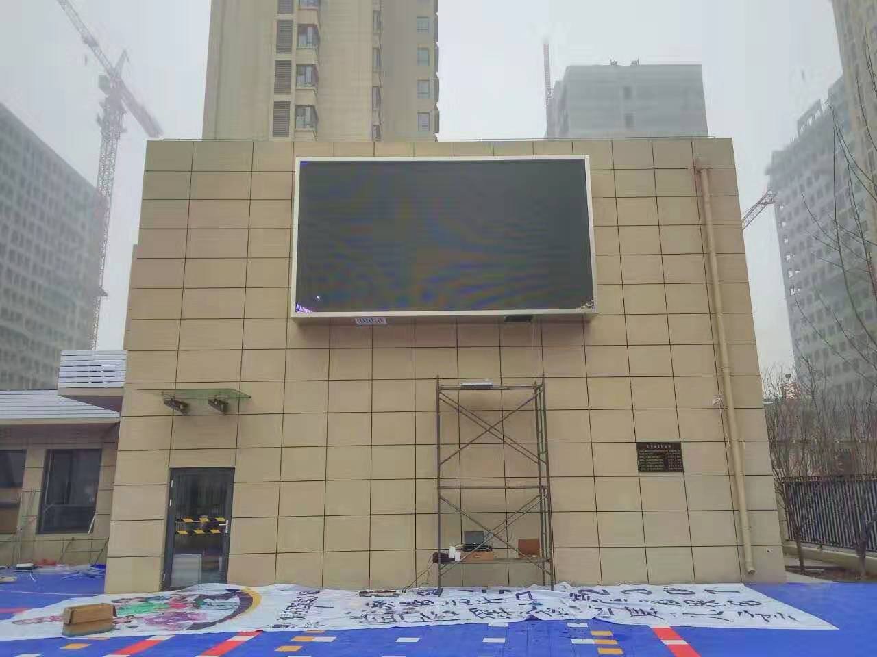济南洲阳幼儿园28㎡室外P8全彩屏